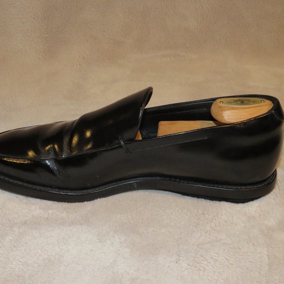 Prada Black Leather Rubber Soled Driving Loafers 7 - Picture 3 of 10